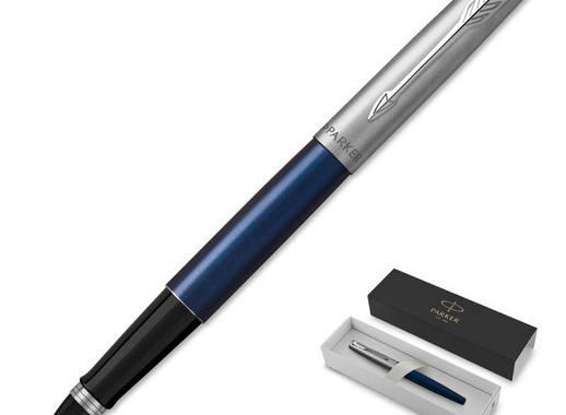 Роллер Parker Jotter Core Royal Blue CT цвет чернил черный цвет корпуса синий/стальной (артикул производителя 2089228)